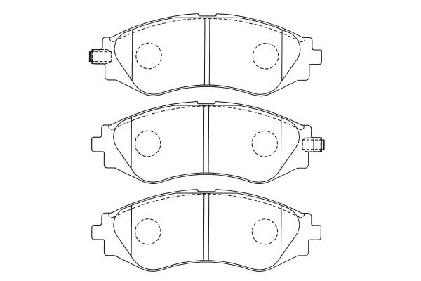 KAVO PARTS Комплект тормозных колодок, дисковый тормоз BP-1003